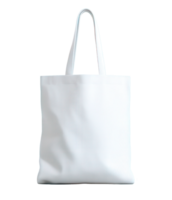 Isolated White Tote Bag on Transparent Background for Versatile Styling Options in Various Settings png