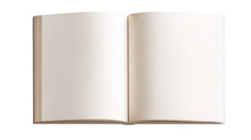 Open Book on a Transparent Background Creating a Versatile Design Element for Various Applications png
