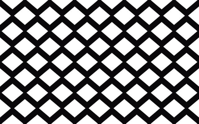 Black and White Geometric Rhombus Pattern diamond