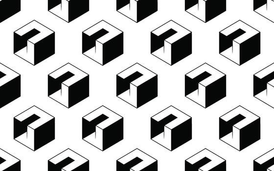Isometric Cube Pattern geometric vector