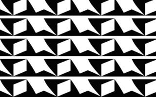 Black and White Geometric Pattern with Repeating Shape vector