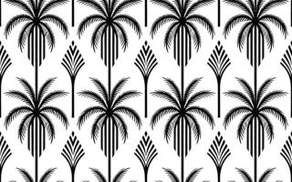 Black and White Palm Tree Pattern Design palm trees vector