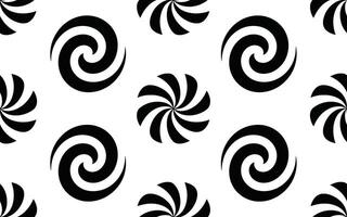 Black and White Swirl Pattern on White Background spiral vector