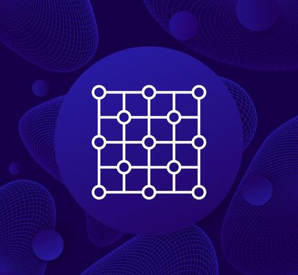 matrix icon, linear design