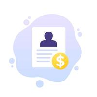 Customer Acquisition Cost, CAC icon, vector