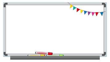 A dynamic animation of colorful flags appearing on a whiteboard, creating a festive and lively atmosphere video