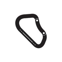 Carabiner Icon Illustration design vector
