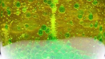 Bubbles form as acid reacts with baking soda video