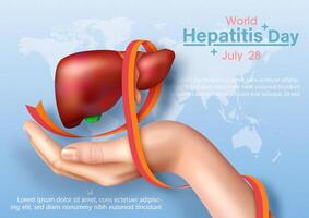 World Hepatitis Day illustration vector