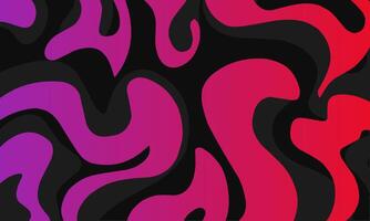 Abstract Wavy Liquid Background in Red, Pink, and Purple Gradient vector