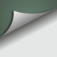 Minimalist Page Curl Effect Revealing White Space vector