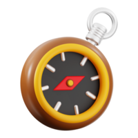 Compass, a 3d rendering suitable for travel websites, educational materials, adventure themes, and geographic designs needing classic navigation visuals png