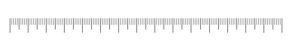 Measuring chart with 15 centimeters. Ruler scale without numbers. Length measurement distance, height, math. Template of sewing tool, ruler scale. vector