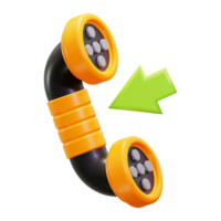 3d Incoming Call icon. Suitable for communication technology concepts or mobile service advertisements. Great for business presentations png