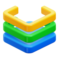 3d Layer Arrange icon. perfect for graphic design projects png