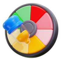 3d color dropper icon. suitable for graphics, design projects, packaging, and marketing materials. png