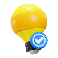 3d creative icon. Ideal for concepts like success, achievement, progress, goals, and approval png