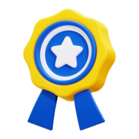 3d warranty icon. perfect for celebrating achievements or recognizing success in business or education presentations. Great for certificates or awards png