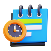 3d deadline icon. perfect for time management and scheduling concepts in business presentations or educational materials png