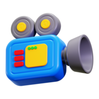 3d camera icon. perfect for children's educational materials and filmmaking concepts in designs png