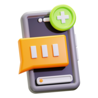 3d New Message icon. suitable for technology or communication concepts in mobile app or website design png