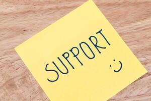 Supportive notes encourage positivity at work office desk indoor close-up conceptual photo