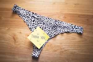 Creative note stylish underwear a fun gift idea for any occasion photo