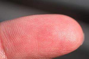 Fingerprint evidence collection forensic science lab macro investigative environment close-up viewpoint photo