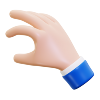 Scale a hand gesture with a 3d cartoon hand for business presentations, communication concepts, educational materials, graphic design projects png