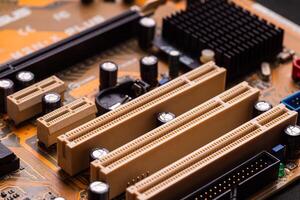 In-depth look at computer hardware components in a tech lab close-up engineering insights photo