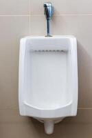Restroom facilities modern urinal design in public spaces clean environment interior view photo