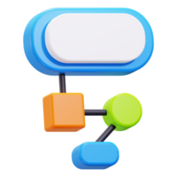 algoritmo 3d Renderização colorida diagrama visualização adequado para dados análise, programação, tecnologia, artificial inteligência, e computador Ciência desenhos png