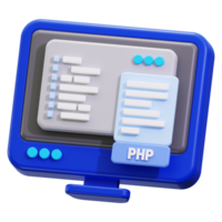 Php code 3D Icon png
