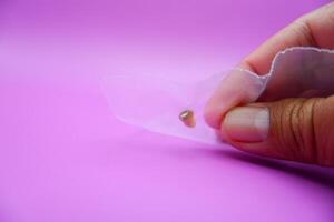 Extracted Tooth from Child Kept in Ziplock Bag photo