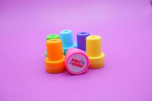 Collection of Classroom Feedback Stamps in Various Colors photo