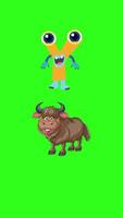 Bright, playful animation with letter Y character and yak on green background. Engaging educational content for children video