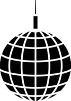 Disco Ball Icon Graphic Design Element, A Simple Illustration of a Classic Disco Ball icon solid style vector
