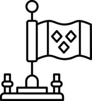 St Vincent And The Grenadines Outline Style Icon vector