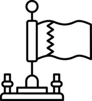 Qatar Outline Style Icon vector