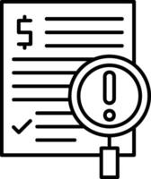 Fraud Detection Outline Icon vector