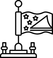 Tokelau Outline Style Icon vector