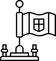 Andorra Outline Style Icon vector