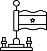 Ghana Outline Style Icon vector