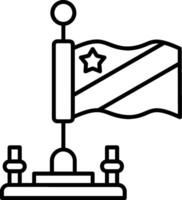 Congo Outline Style Icon vector