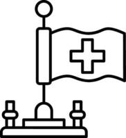 Switzerland Outline Style Icon vector