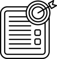 Target Outline Icon vector