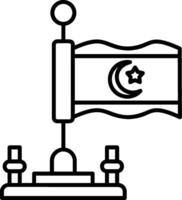 Azerbaijan Outline Style Icon vector