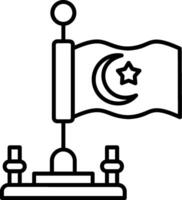 Turkey Outline Style Icon vector