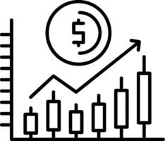 Stock Market Outline Icon vector
