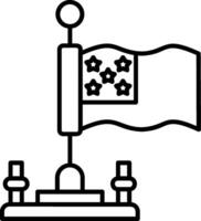 Samoa Outline Style Icon vector